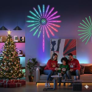 Luces Navideñas Fuegos Artificiales RGB